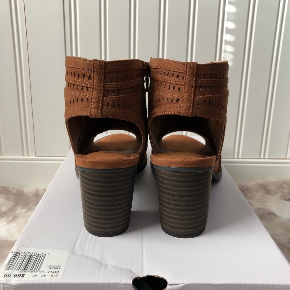😍 Western Style Peep Toe Ankle Boots - Picture 5 of 10